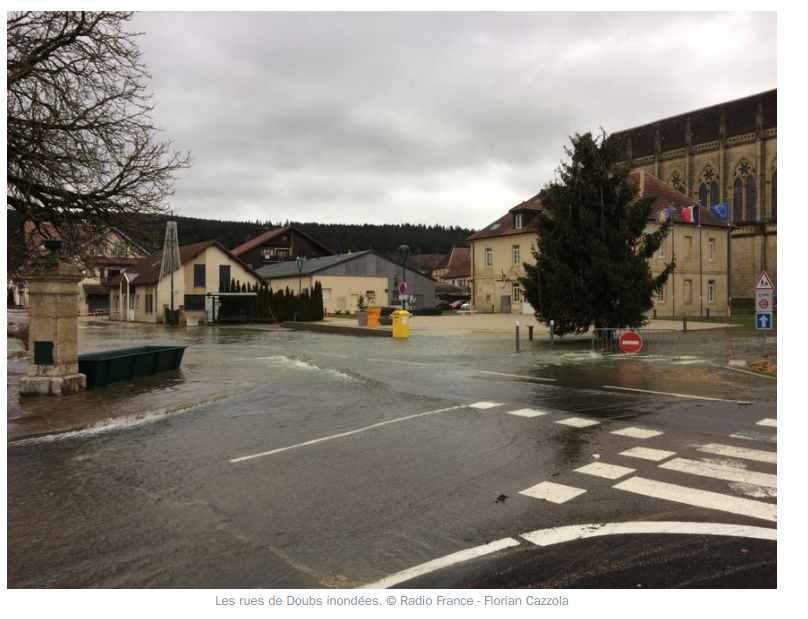 inondation à Doubs