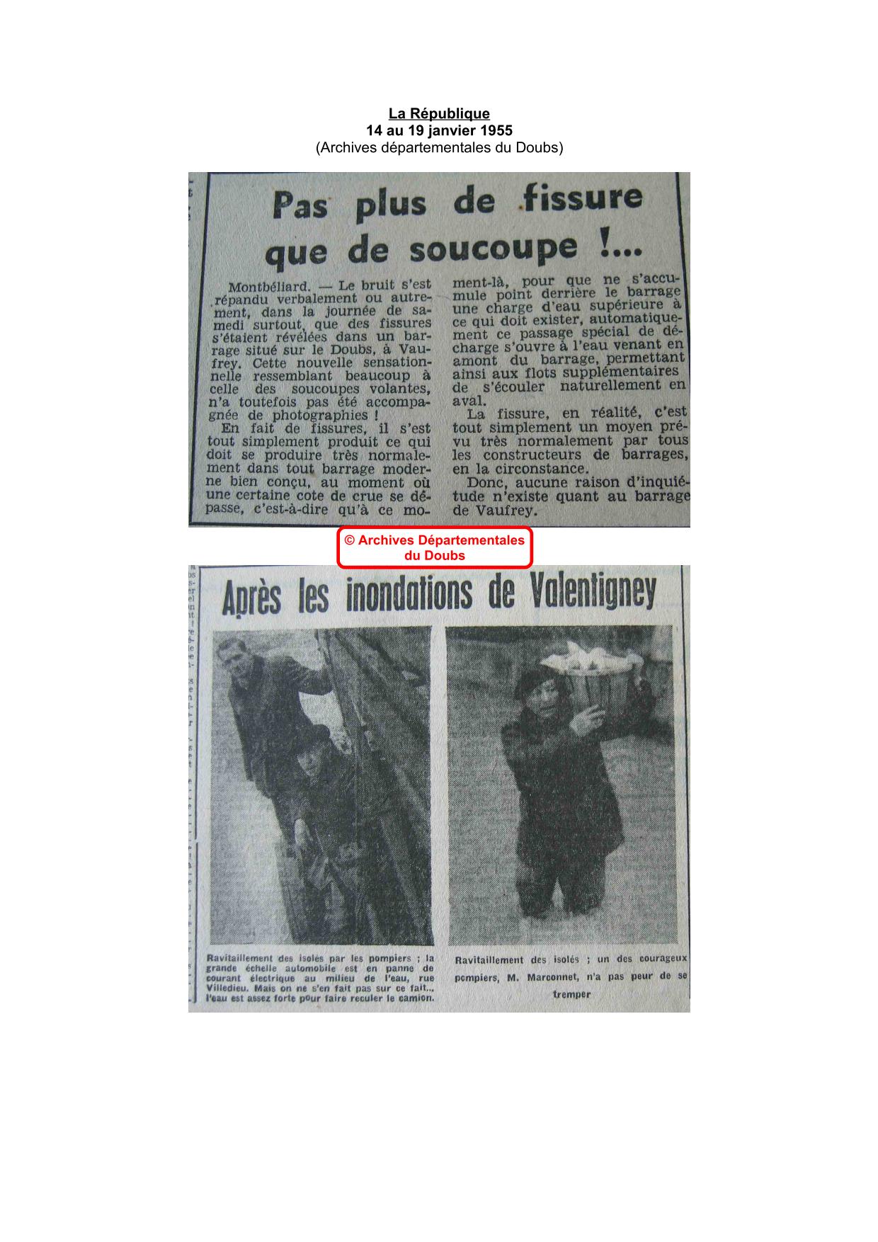 Journal - La République - 1955 - Pays de Montbéliard - Partie 3