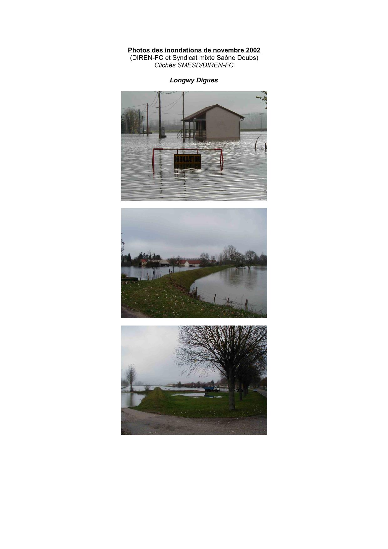 Photos des inondations de novembre 2002