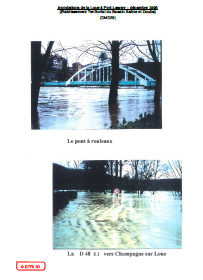 Inondations de la Loue à Port-Lesney – décembre 1995