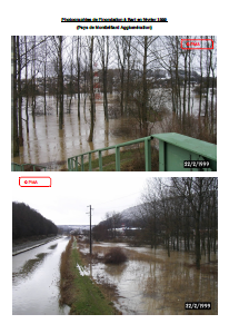 Photographies de l’inondation à Bart en février 1999