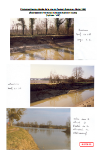 Photographies des dégâts de la crue du Doubs à Baverans - février 1990