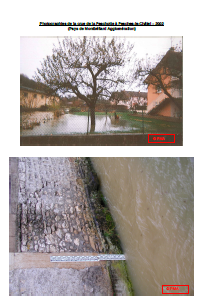 Photographies de la crue de la Feschotte à Fesches-le-Châtel – 2002