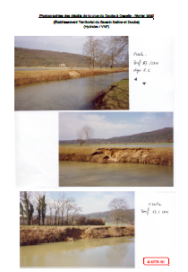 Photographies des dégâts de la crue du Doubs à Osselle - février 1990