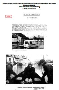 Article du Pays de Franche-Comté décrivant l'évacuation d'une partie des habitants de la Cité des Princes en pleine nuit
