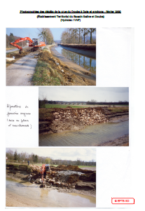 Photographies des dégâts de la crue du Doubs à Dole et environs - février 1990