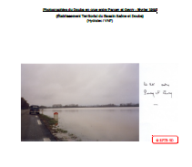 Photographies du Doubs en crue entre Parcey et Gevry - février 1990