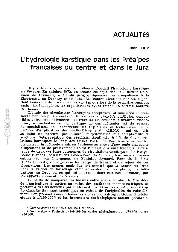 Publié dans la Revue de Géographie Alpine. Tome 62, n°2, 1974. pp. 255-258