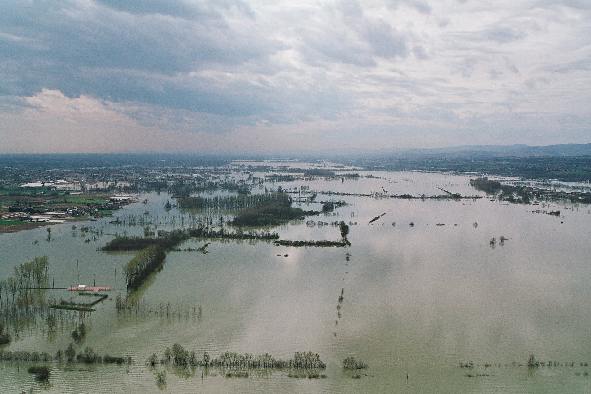Crue de la Saône en 2001 à Manziat