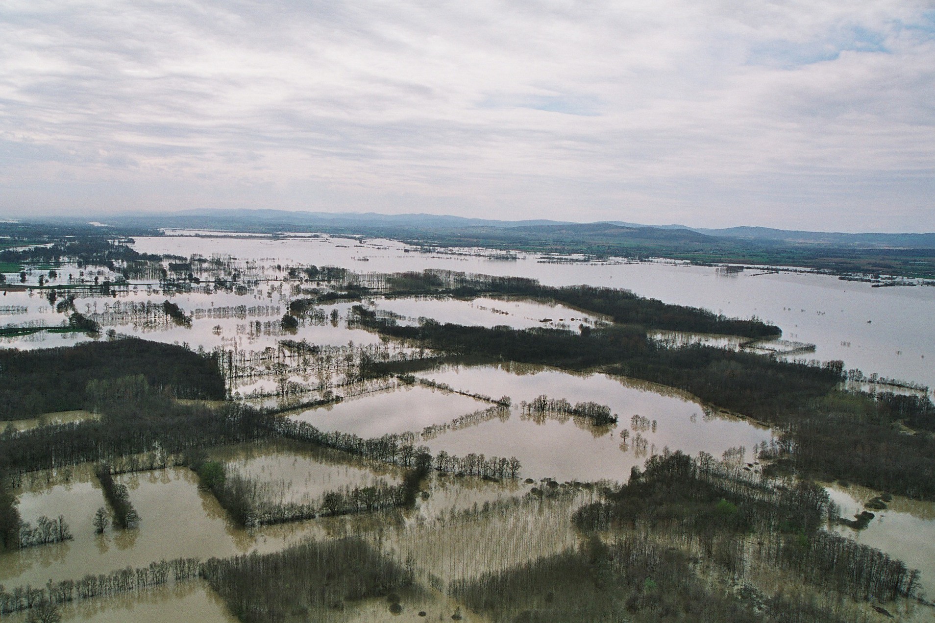 Crue de la Saône en 2001 à Sermoyer