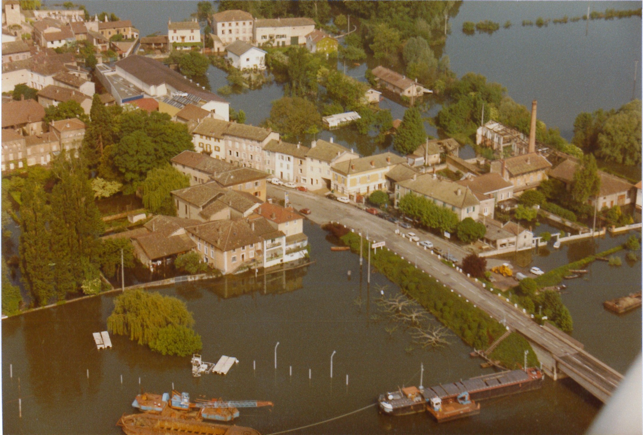 Crue de la Saône en 1983 à St Symphorien-d’Ancelles