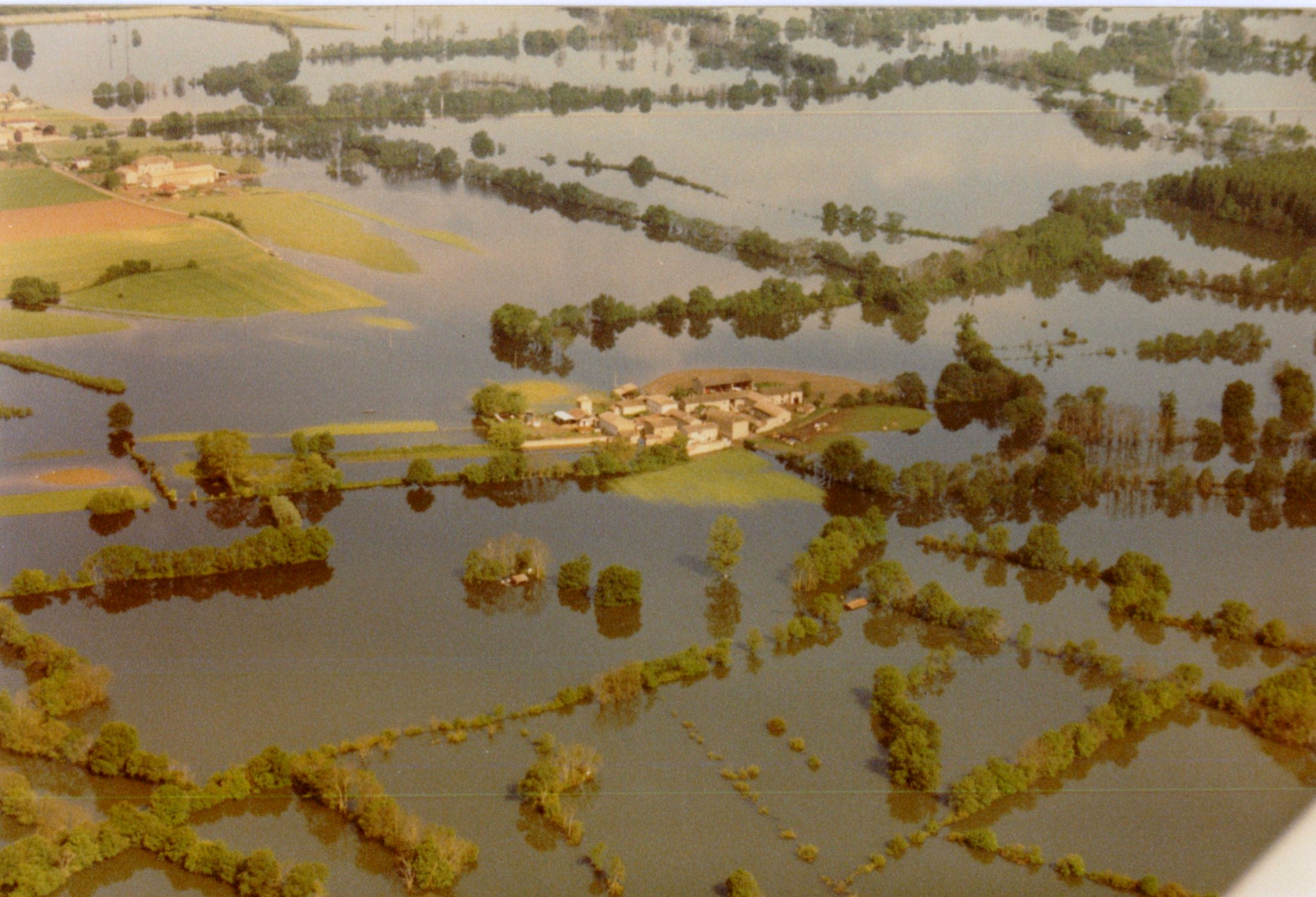 Crue de la Saône en 1983 à Dracé