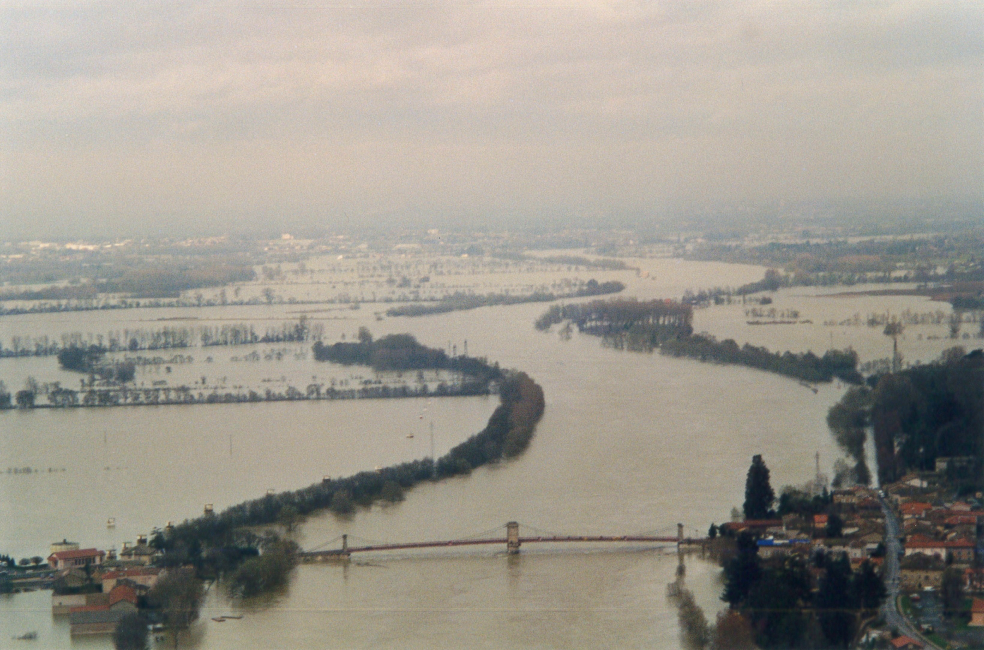 Crue de la Saône en 2001 à Beauregard