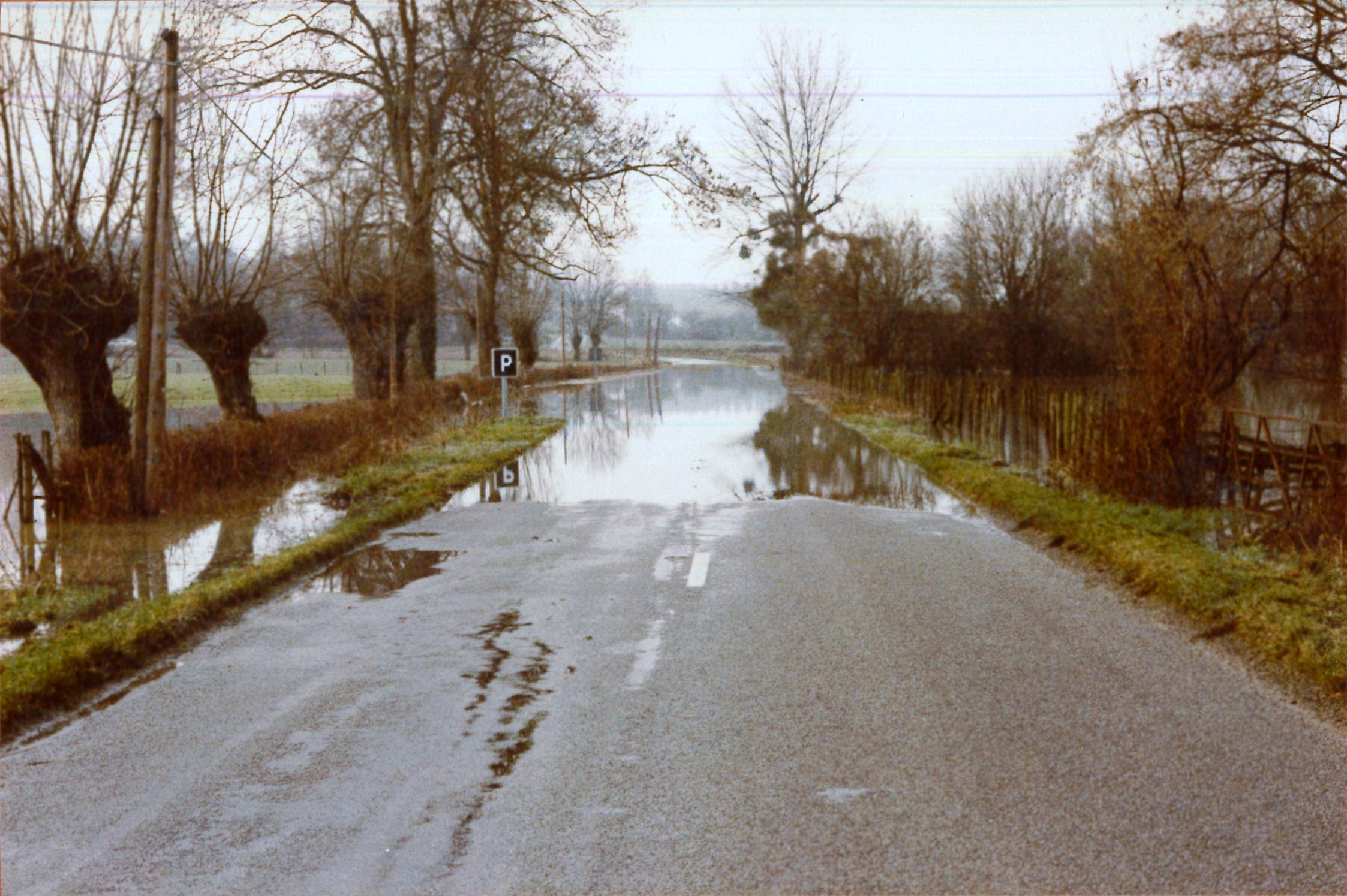 Crue de la Saône en 1981 à Mogneneins