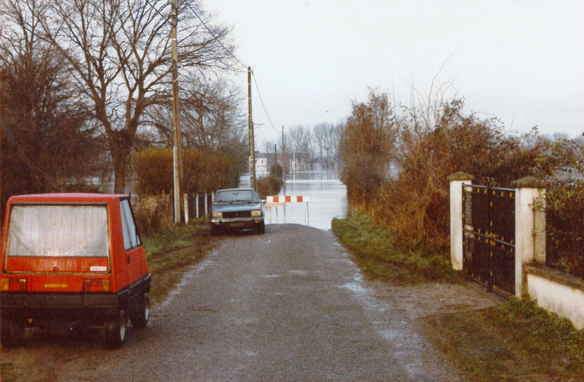 Crue de la Saône en 1981 à Genouilleux