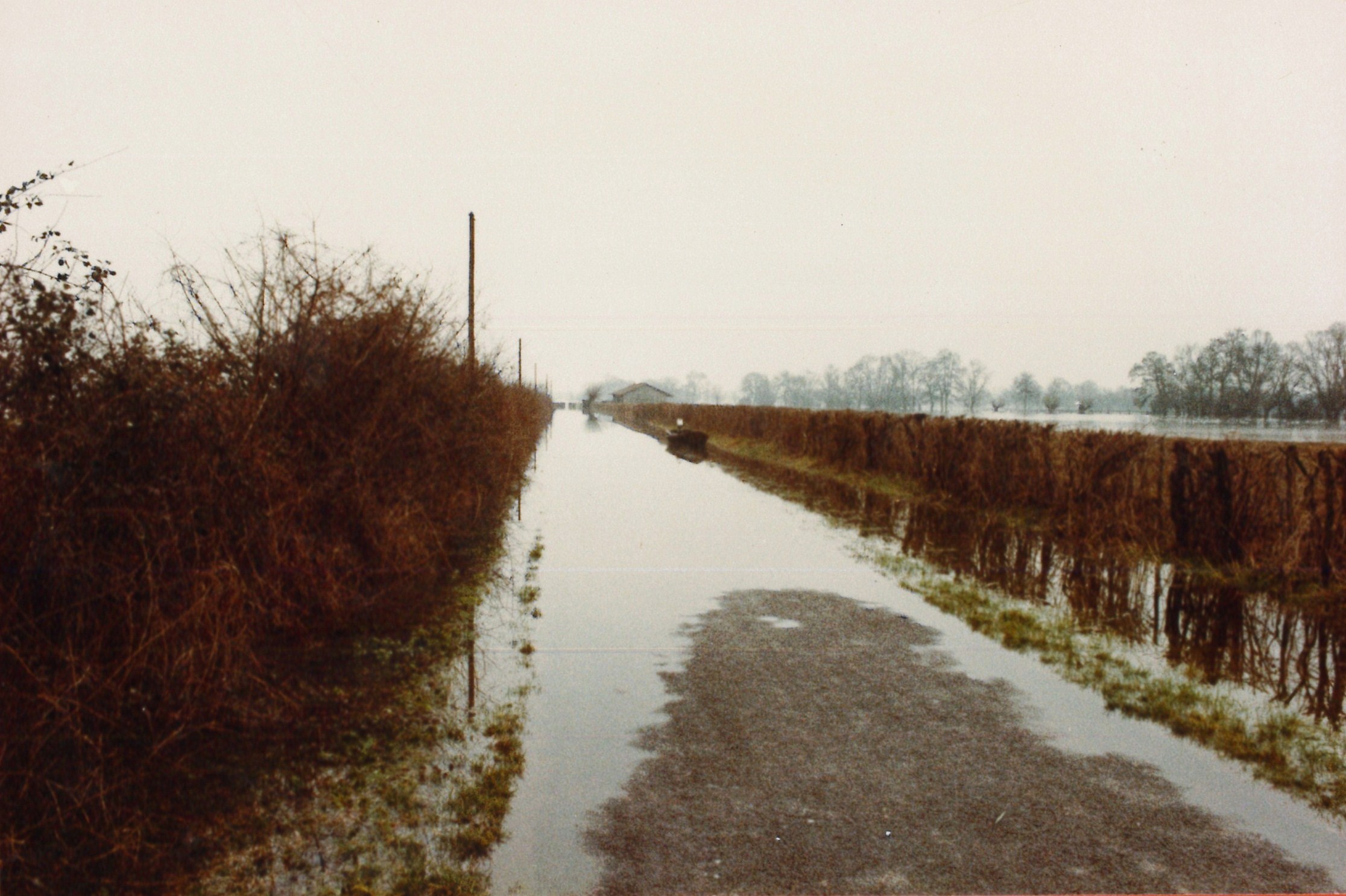 Crue de la Saône en 1981 à Montbellet