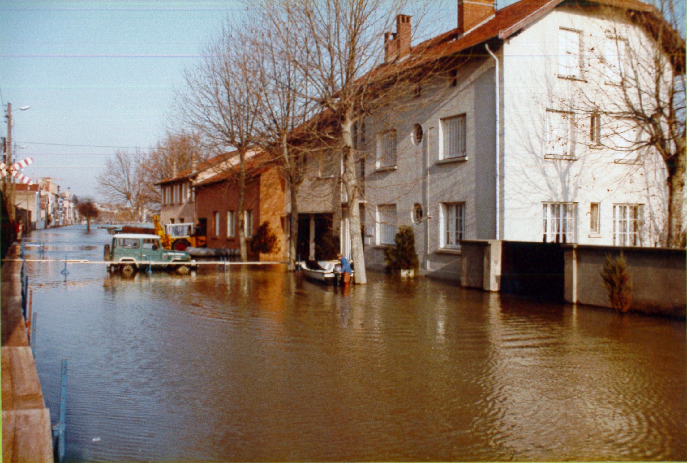 Crue de la Saône en 1982 à Mâcon