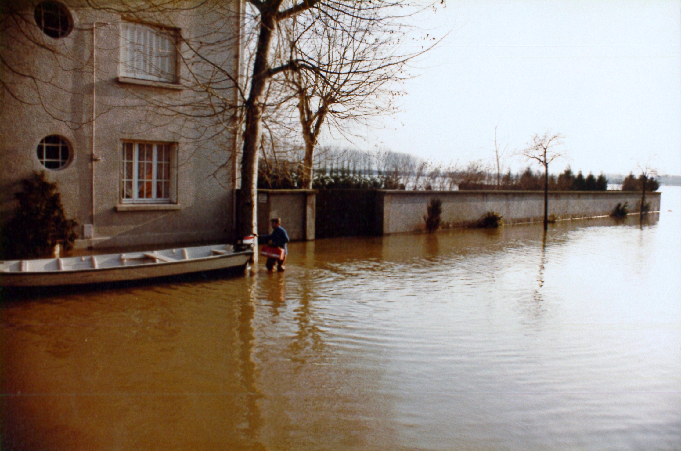 Crue de la Saône en 1982 à Mâcon