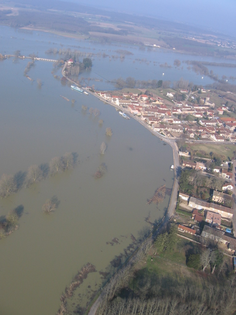 Crue de la Saône en 2006 à Sermoyer