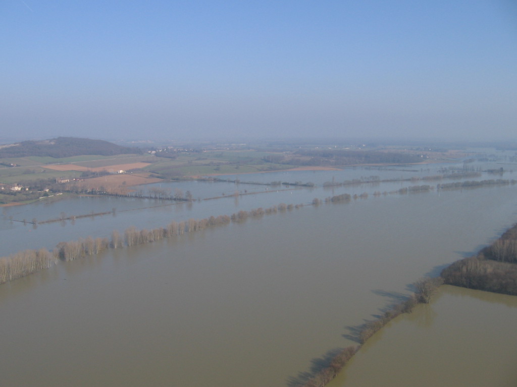 Crue de la Saône en 2006 à Lacrost