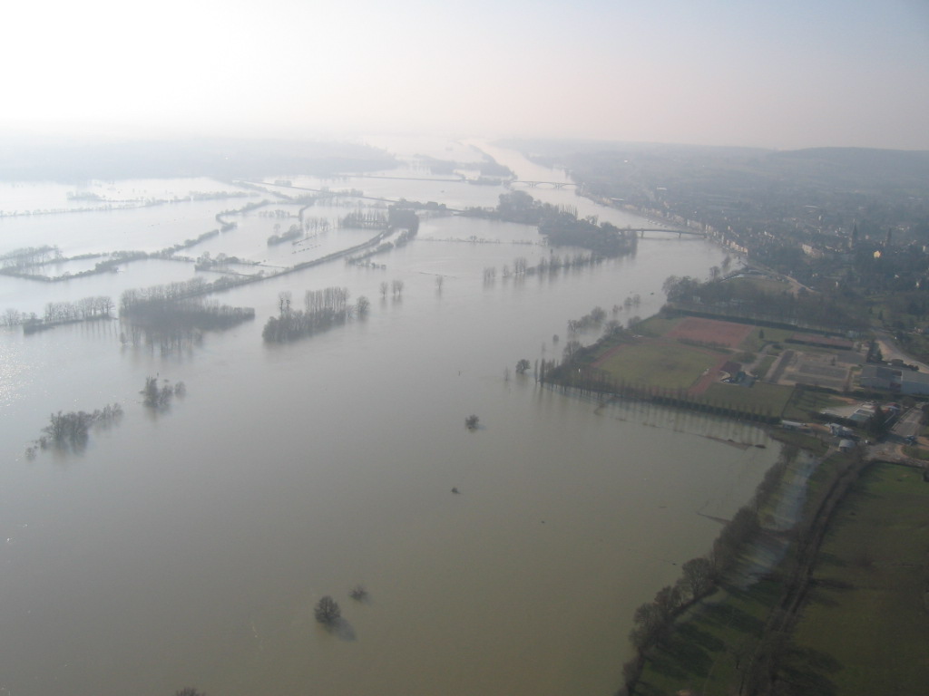 Crue de la Saône en 2006 à Tournus
