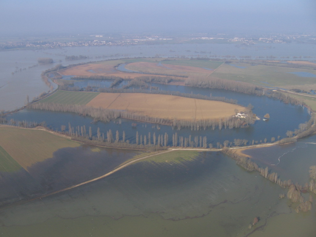 Crue de la Saône en 2006 à Epervans