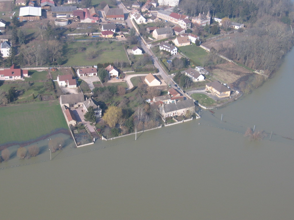 Crue de la Saône en 2006 à Lux