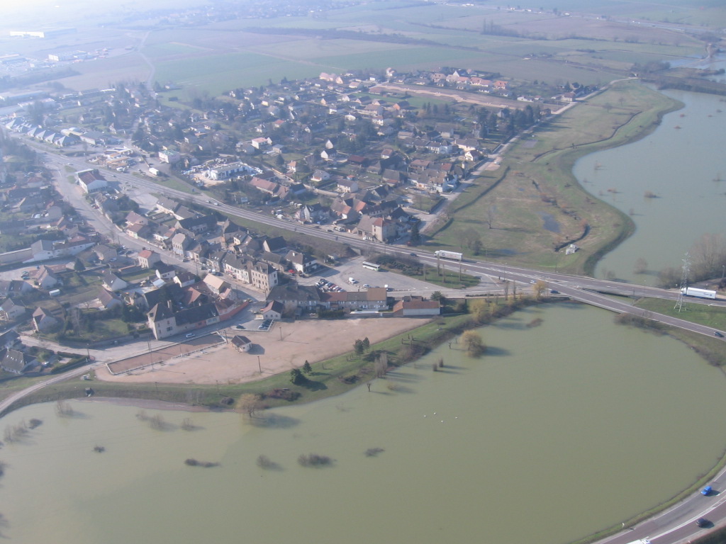 Crue de la Saône en 2006 à St Rémy