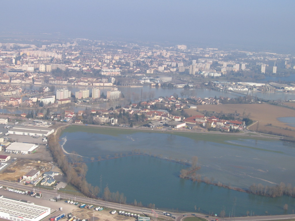 Crue de la Saône en 2006 à St Marcel