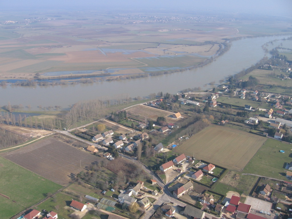 Crue de la Saône en 2006 à Châtenoy-en-Bresse