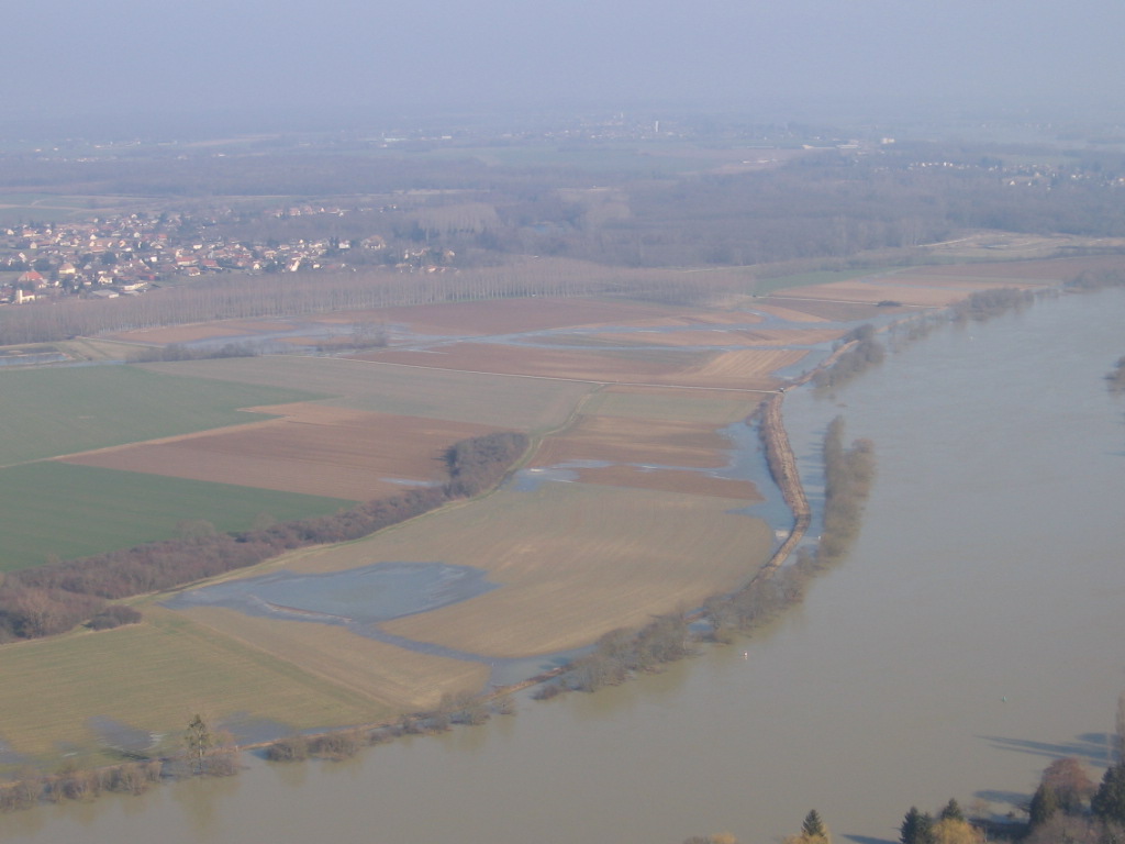 Crue de la Saône en 2006 à Sassenay
