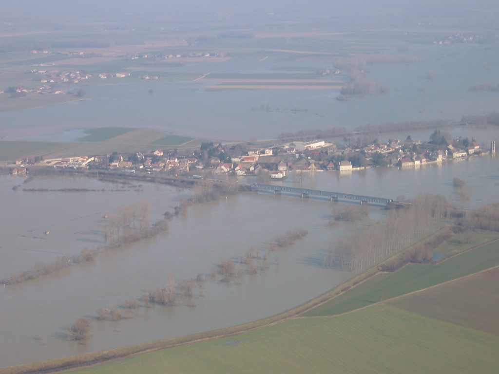 Crue de la Saône en 2006 à Allerey-sur-Saône