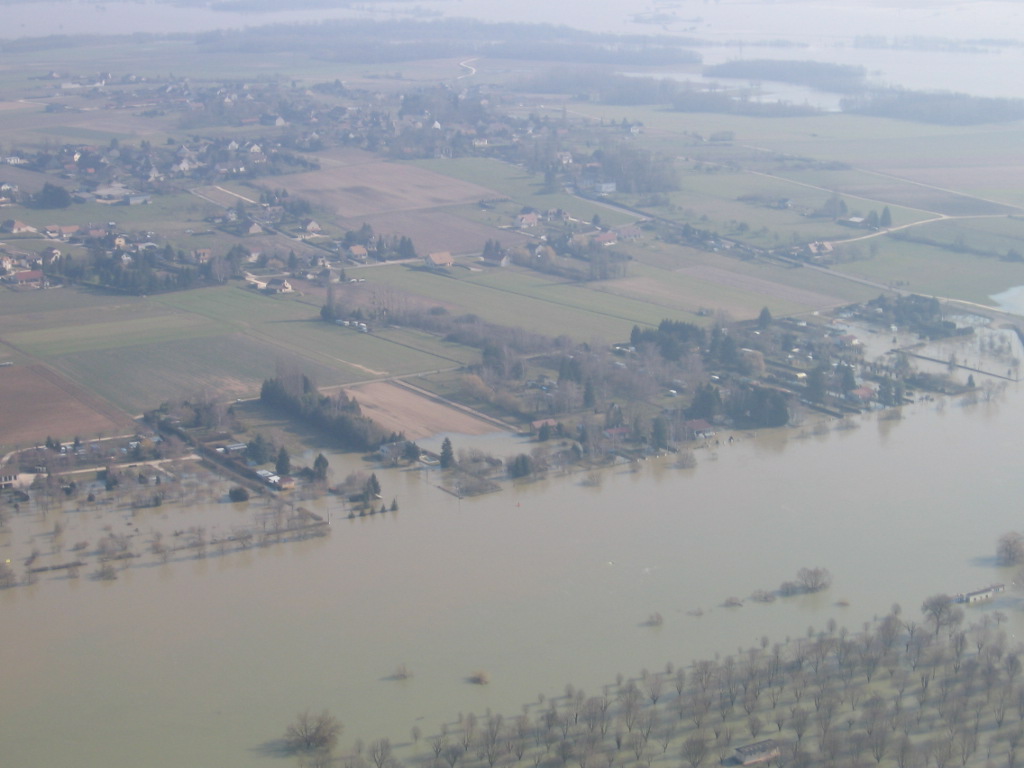 Crue de la Saône en 2006 à Bragny-sur-Saône