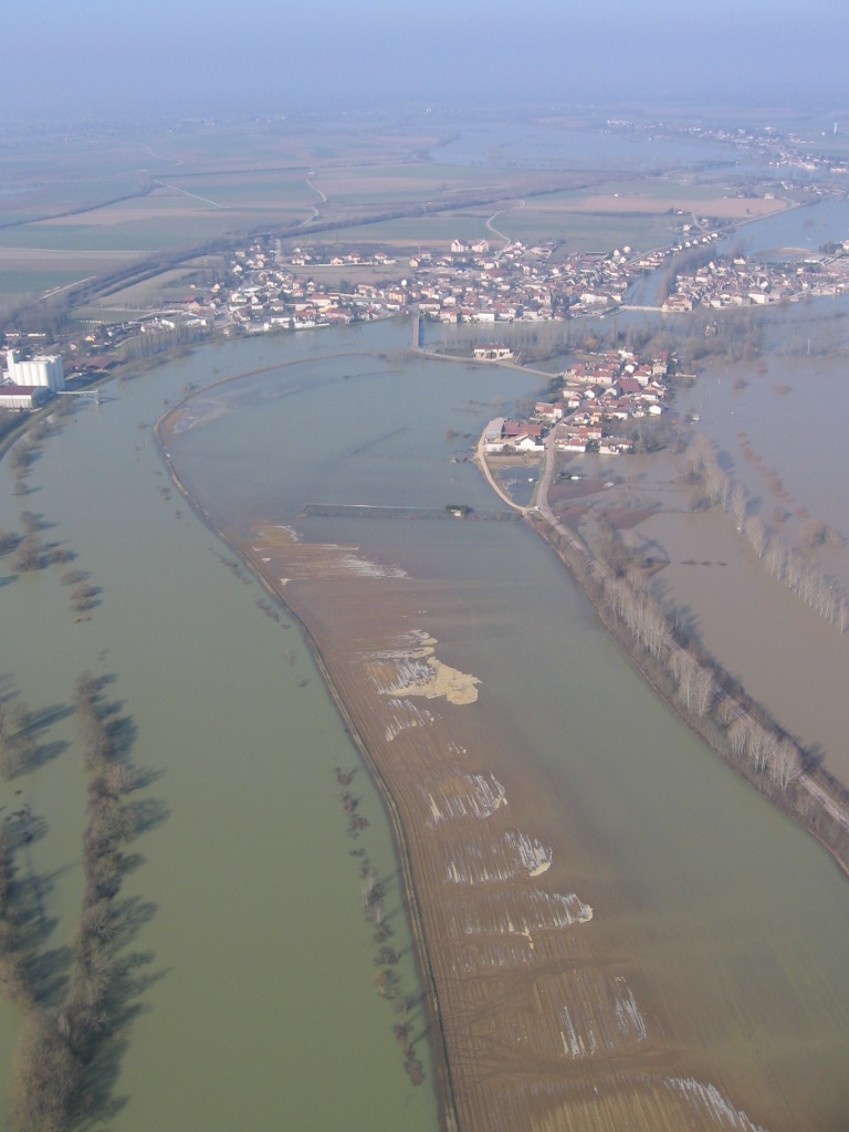 Crue de la Saône en 2006 à Les Bordes