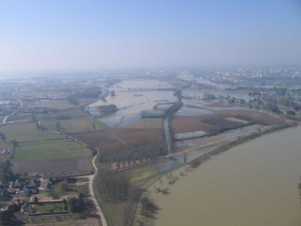 Crue de la Saône en 2006 à Châtenoy-en-Bresse