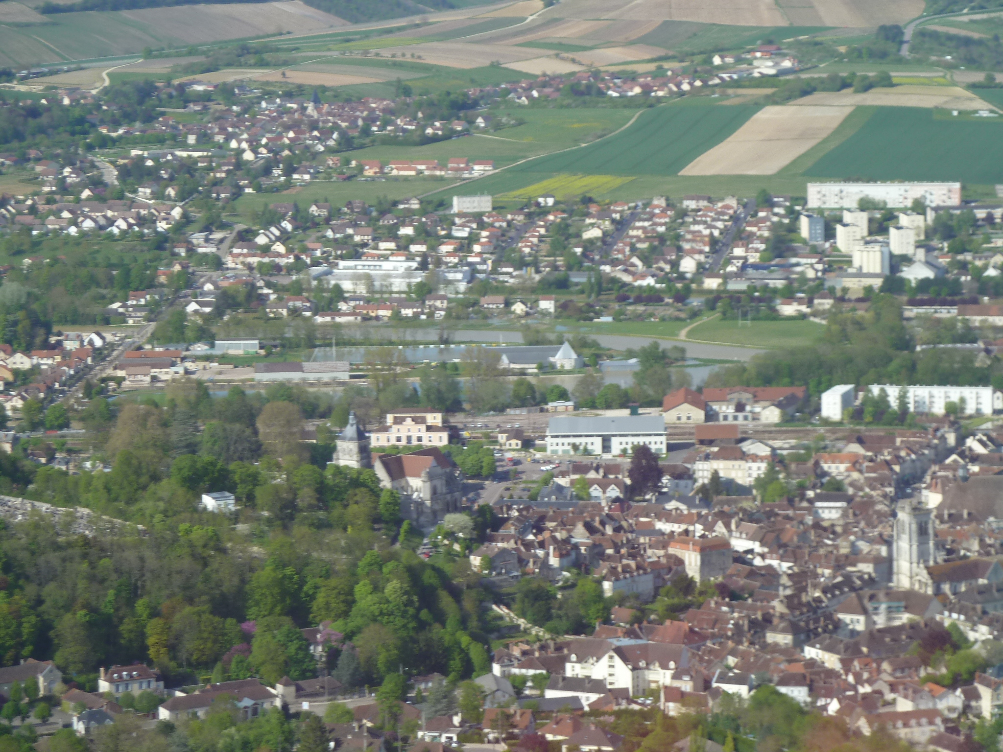 Crue de l'Armançon, en mai 2013, à Tonnerre dans l'Yonne