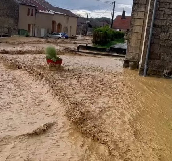 ruissellement à Fouchecourt (70) en 2024