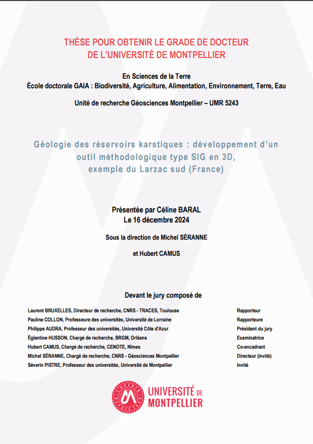 Géologie et structure des réservoirs karstiques